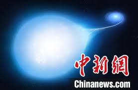 双星系统物质交流示意图。　中科院云南天文台 供图