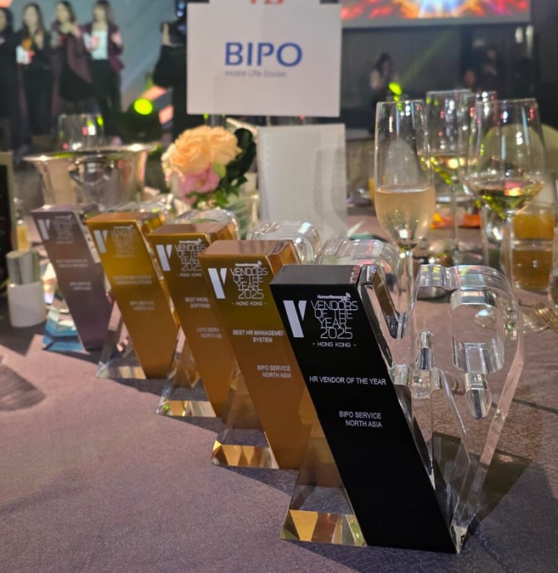 BIPO荣获2025香港年度人力资源供应商HRVOTY五项大奖